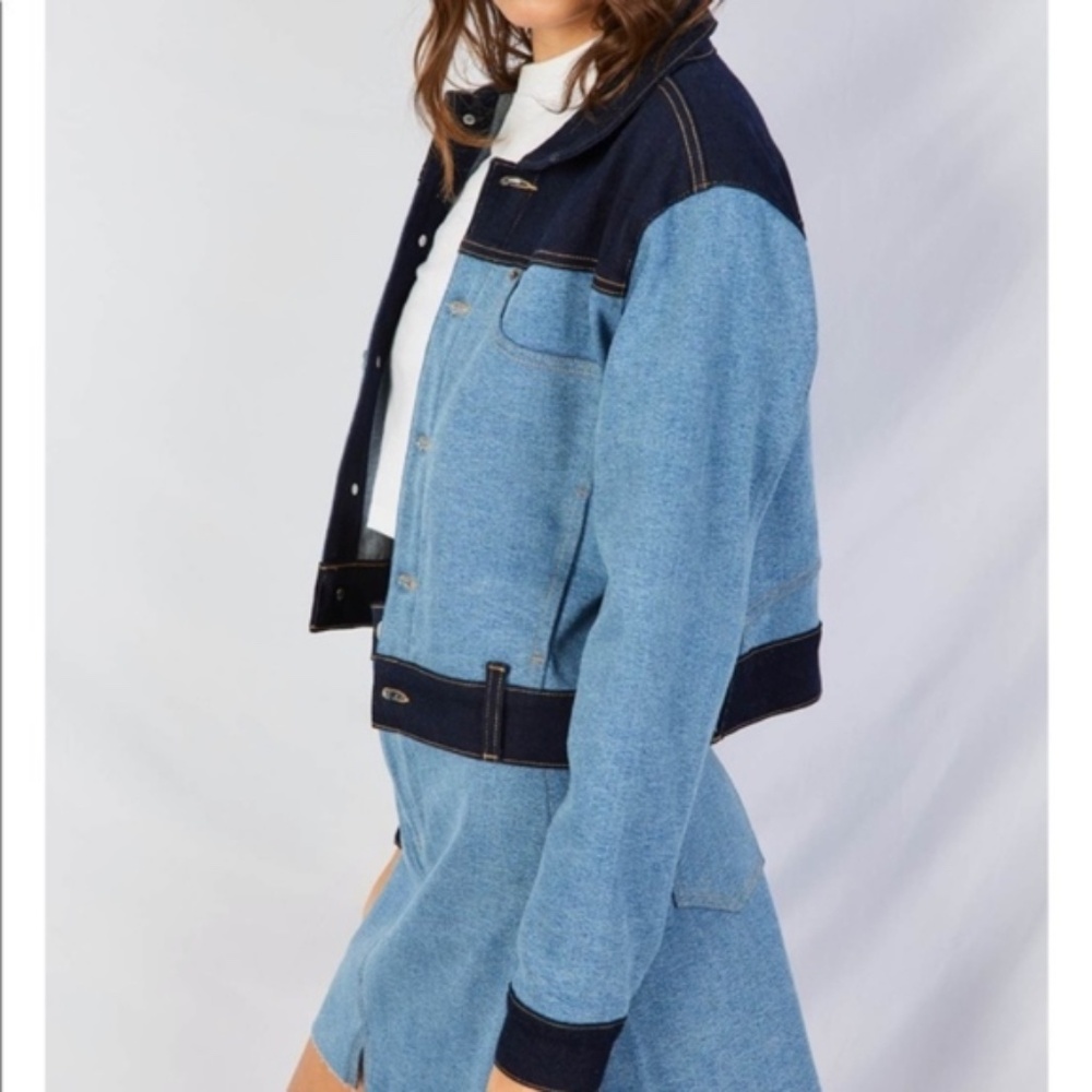 éTica Jett Boxy Crop Denim Jacket, Size Small - Picture 15 of 15